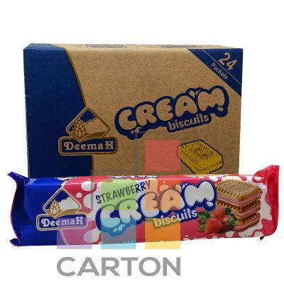 DEEMAH STRAWBERRY CREAM BISCUITS 24*68GM